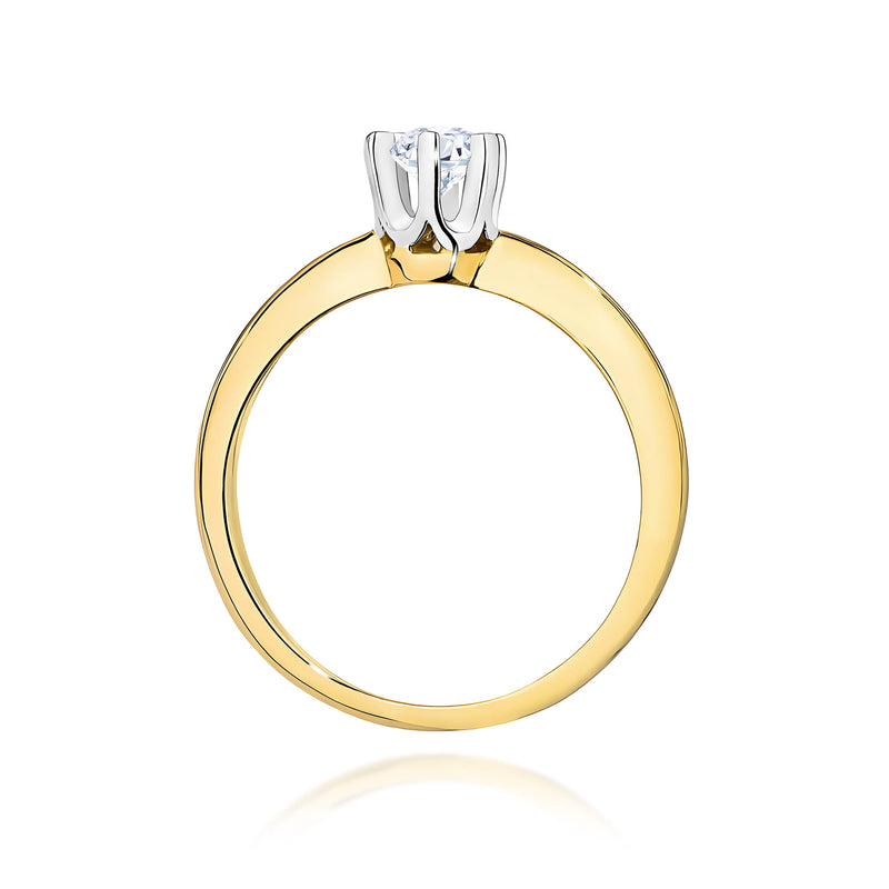 Inel Aur 9K cu Diamant Natural 0.30 ct, imaginea 3 din 10