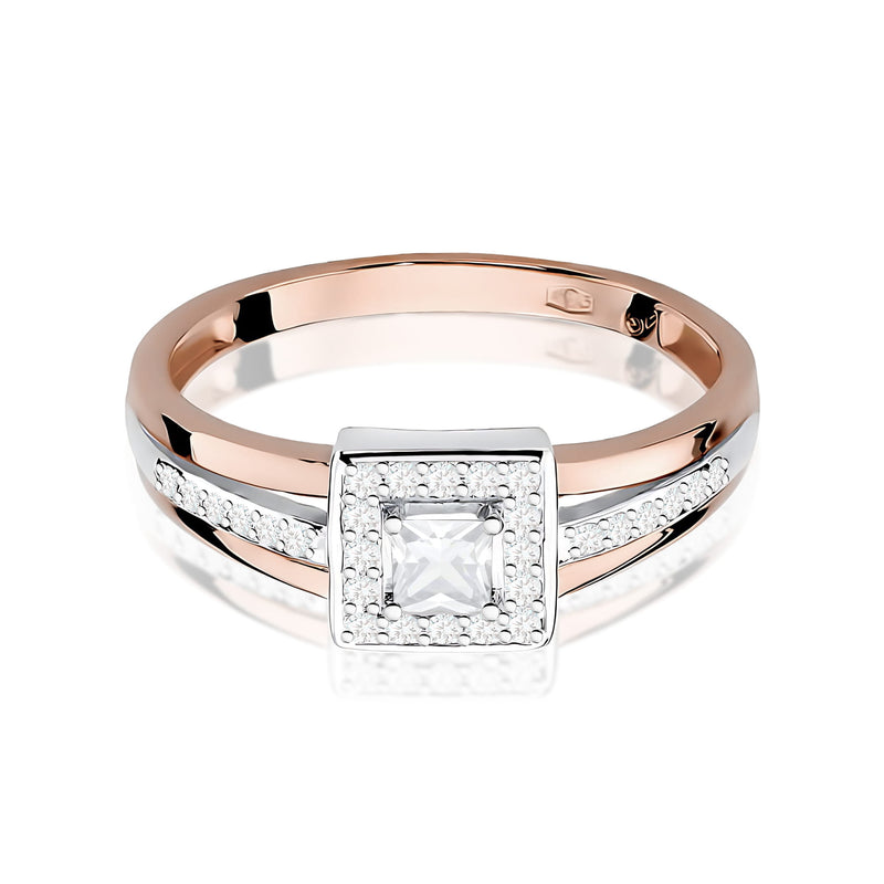 Inel Aur 9K cu Diamante Naturale 0.29 ct, imaginea 6 din 12
