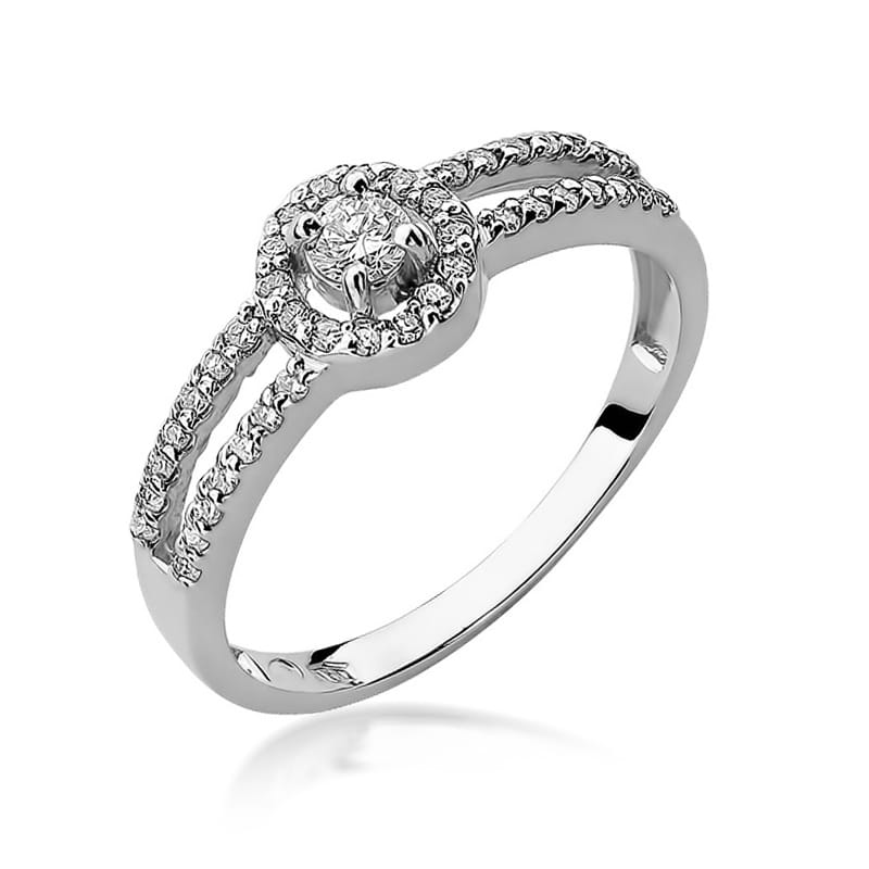 Inel Aur 9K cu Diamante Naturale 0.31 ct, imaginea 5 din 8