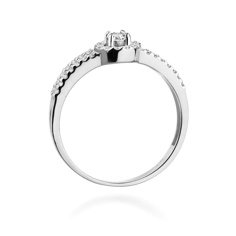 Inel Aur 9K cu Diamante Naturale 0.31 ct, imaginea 7 din 8