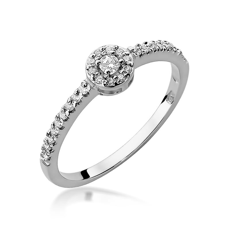 Inel Aur 9K cu Diamante Naturale 0.19 ct, imaginea 5 din 8