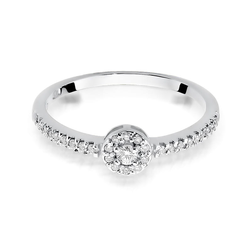 Inel Aur 9K cu Diamante Naturale 0.19 ct, imaginea 6 din 8