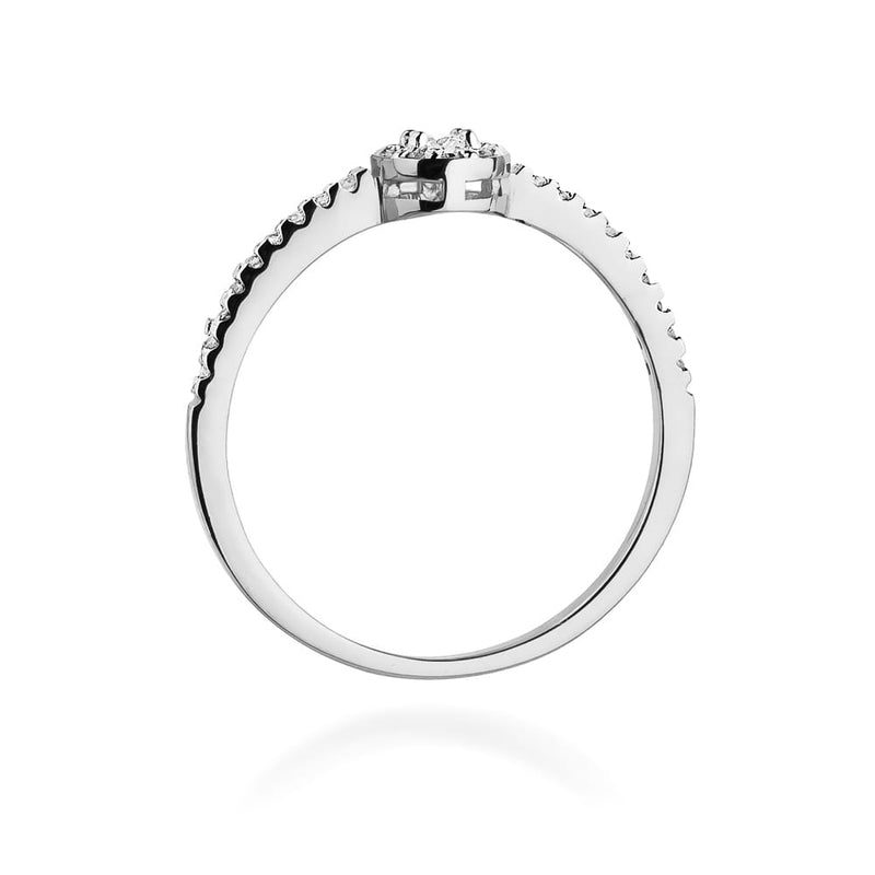Inel Aur 9K cu Diamante Naturale 0.19 ct, imaginea 7 din 8