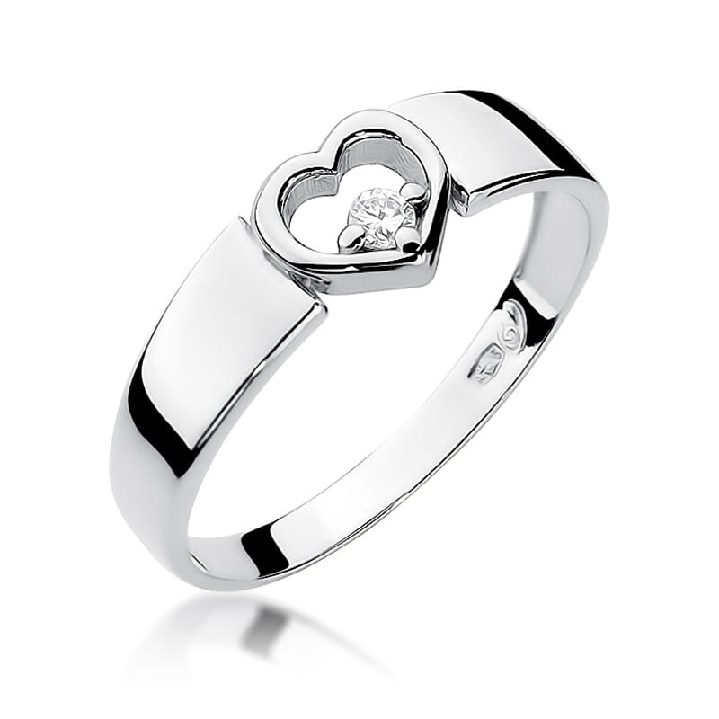 Inel Aur 9K cu Diamant Natural 0.04 ct, imaginea 5 din 8