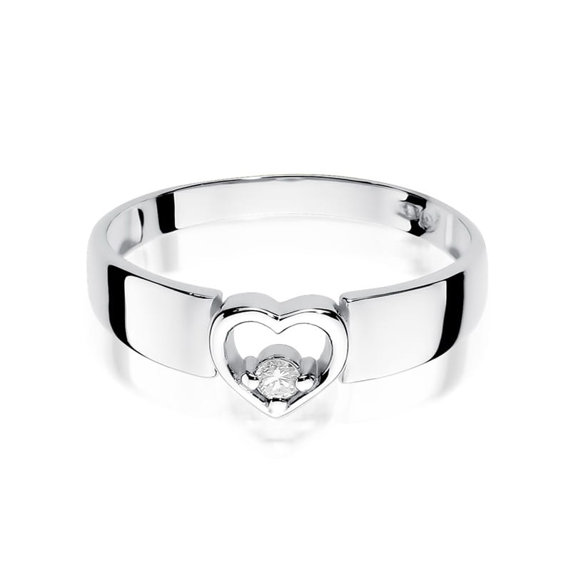 Inel Aur 9K cu Diamant Natural 0.04 ct, imaginea 6 din 8