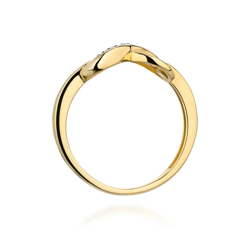 Inel Aur 9K cu Diamante Naturale 0.04 ct, imaginea 3 din 8