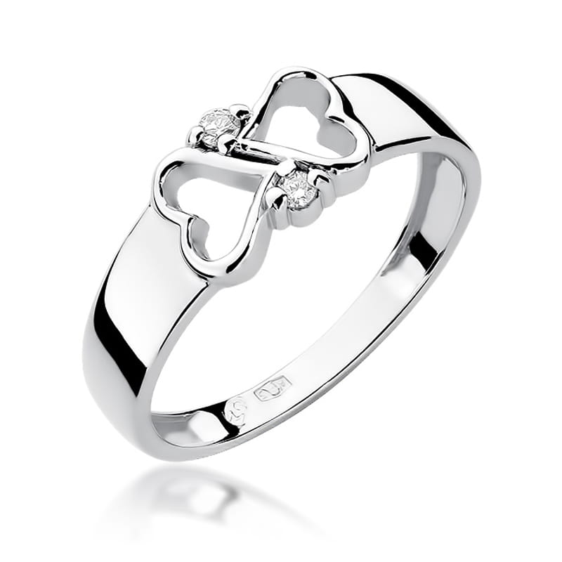 Inel Aur 9K cu Diamante Naturale 0.04 ct, imaginea 5 din 8