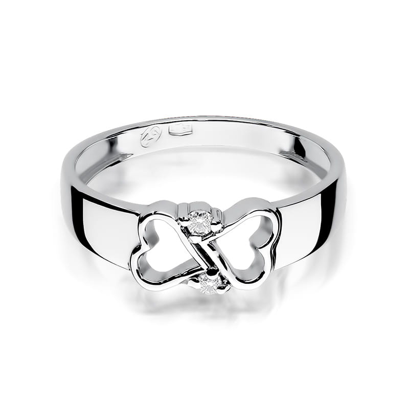 Inel Aur 9K cu Diamante Naturale 0.04 ct, imaginea 6 din 8