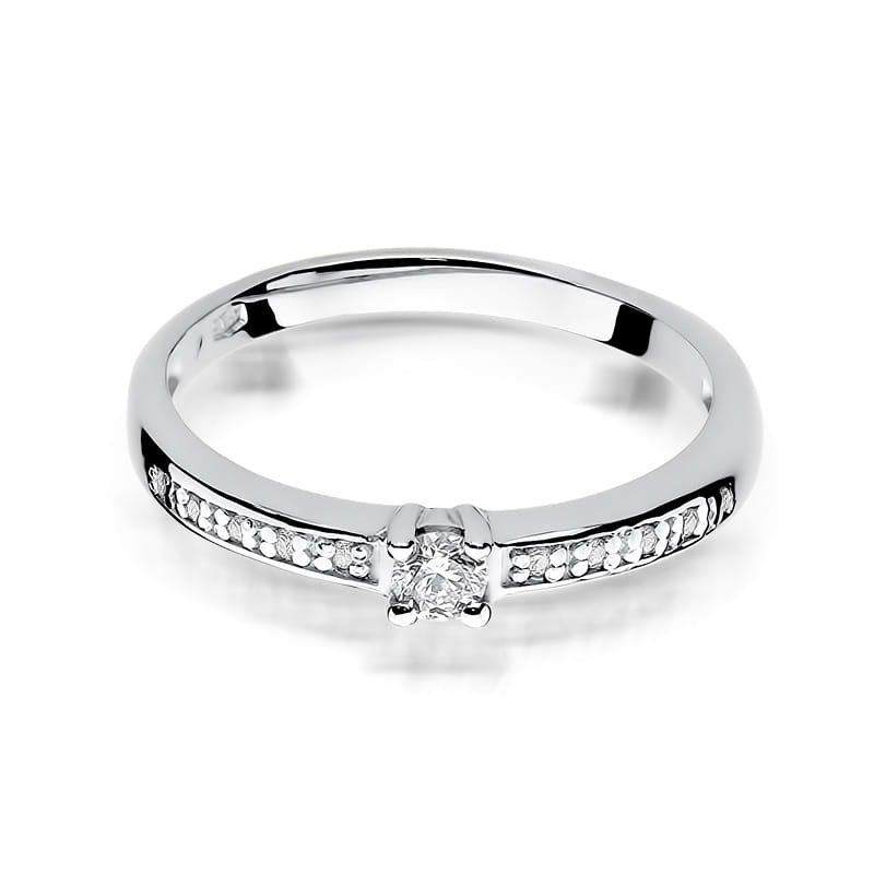 Inel Aur 9K cu Diamante Naturale 0.13 ct, imaginea 6 din 7