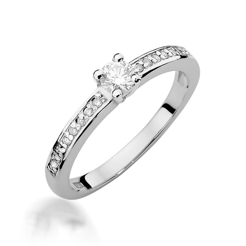 Inel Aur 9K cu Diamante Naturale 0.28 ct, imaginea 5 din 7