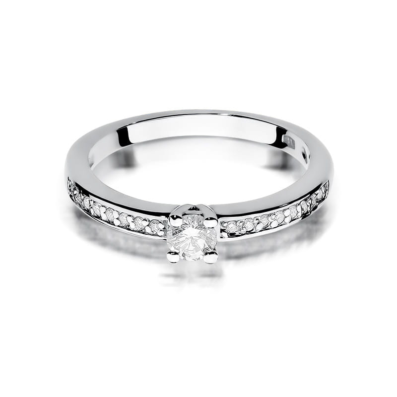 Inel Aur 9K cu Diamante Naturale 0.28 ct, imaginea 6 din 7