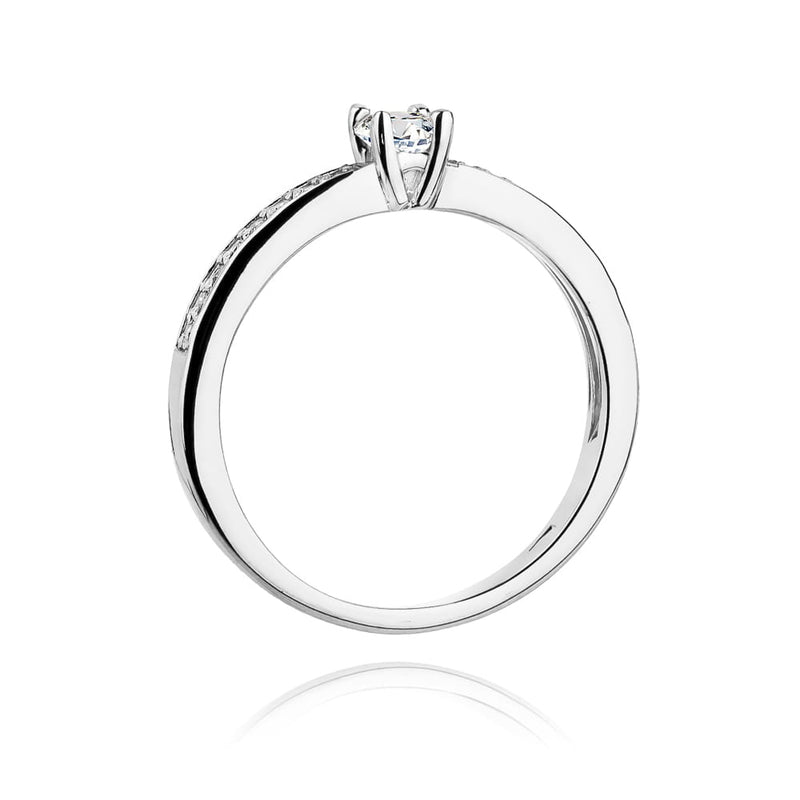 Inel Aur 9K cu Diamante Naturale 0.28 ct, imaginea 7 din 7