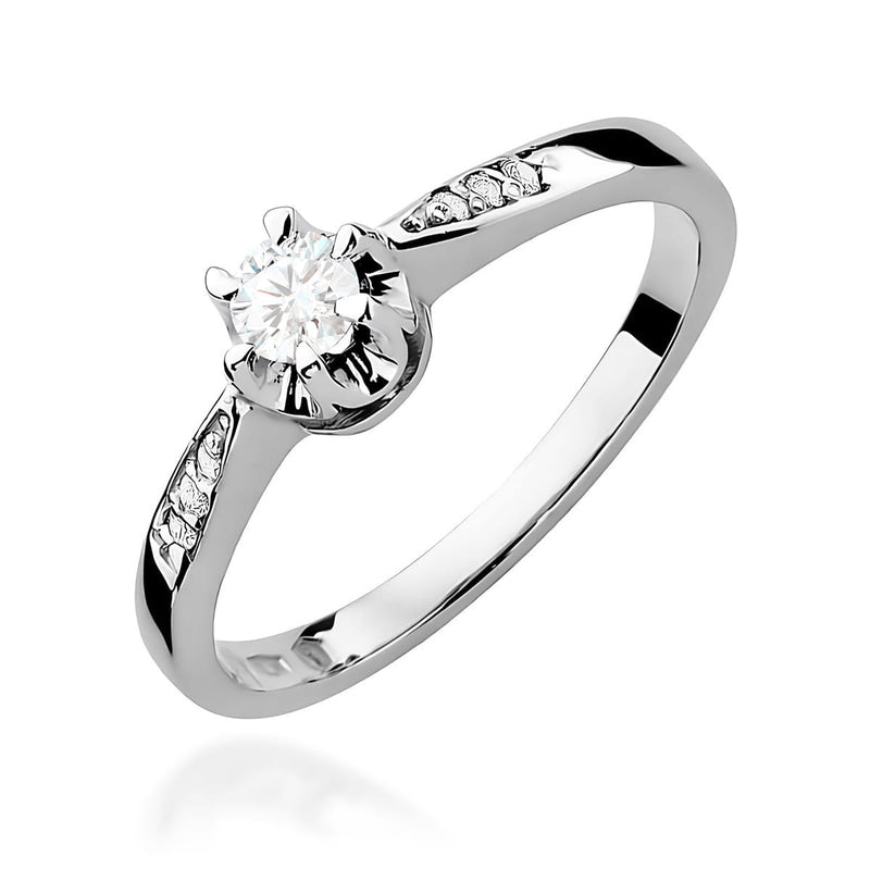 Inel Aur 9K cu Diamante Naturale 0.25 ct, imaginea 5 din 8