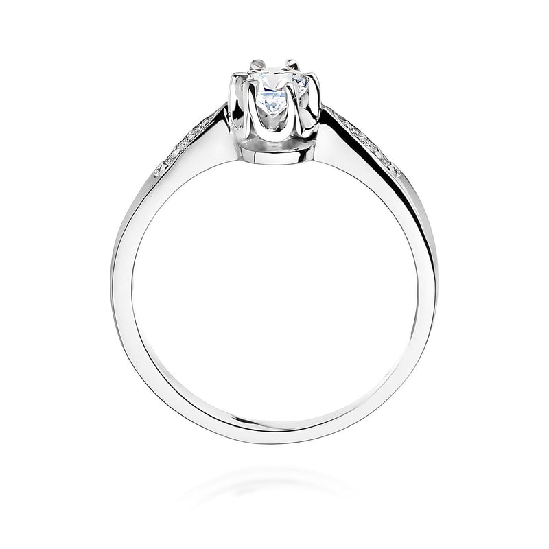 Inel Aur 9K cu Diamante Naturale 0.25 ct, imaginea 7 din 8