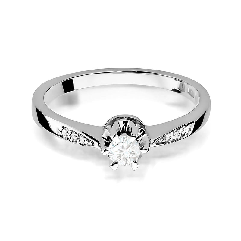 Inel Aur 9K cu Diamante Naturale 0.28 ct, imaginea 6 din 8