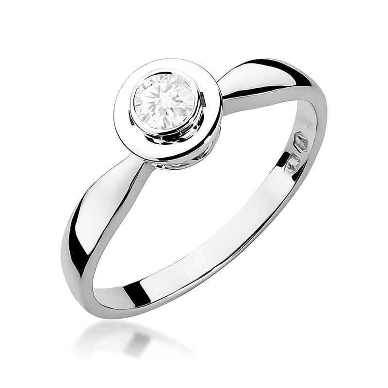 Inel Aur 9K cu Diamant Natural 0.15 ct, imaginea 5 din 8