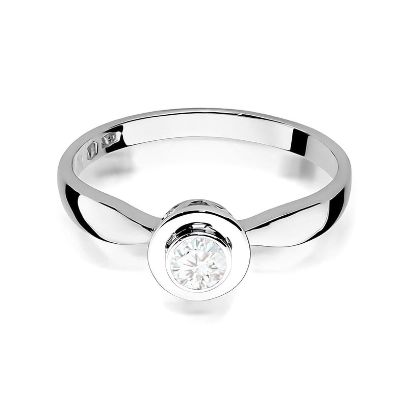 Inel Aur 9K cu Diamant Natural 0.15 ct, imaginea 6 din 8
