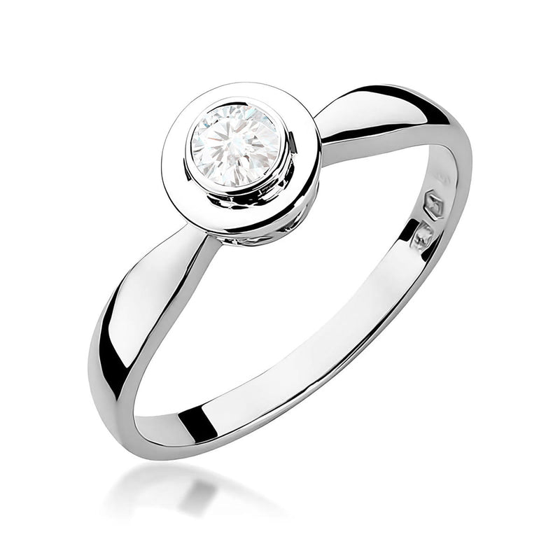 Inel Aur 9K cu Diamant Natural 0.20 ct, imaginea 5 din 8