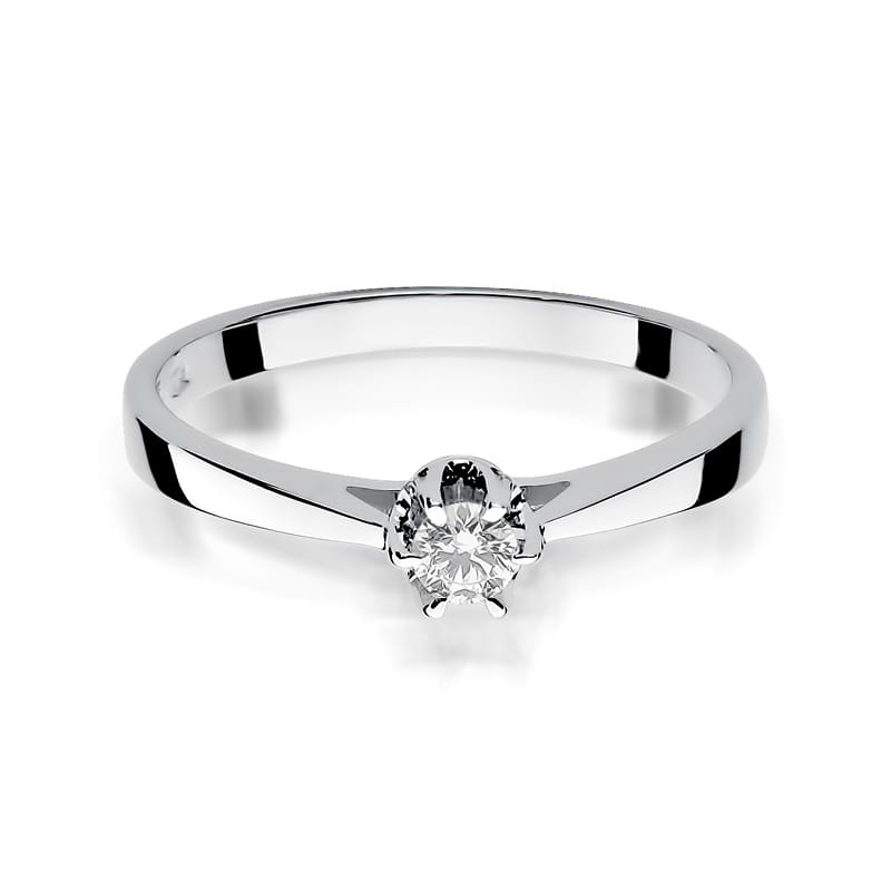 Inel Aur 9K cu Diamant Natural 0.12 ct, imaginea 6 din 7
