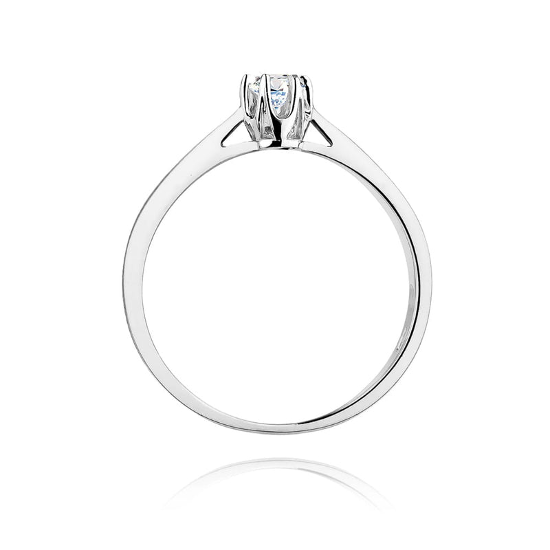 Inel Aur 9K cu Diamant Natural 0.12 ct, imaginea 7 din 7