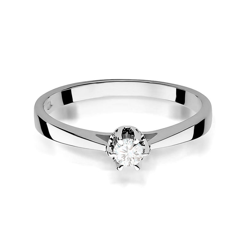 Inel Aur 9K cu Diamant Natural 0.15 ct, imaginea 6 din 8