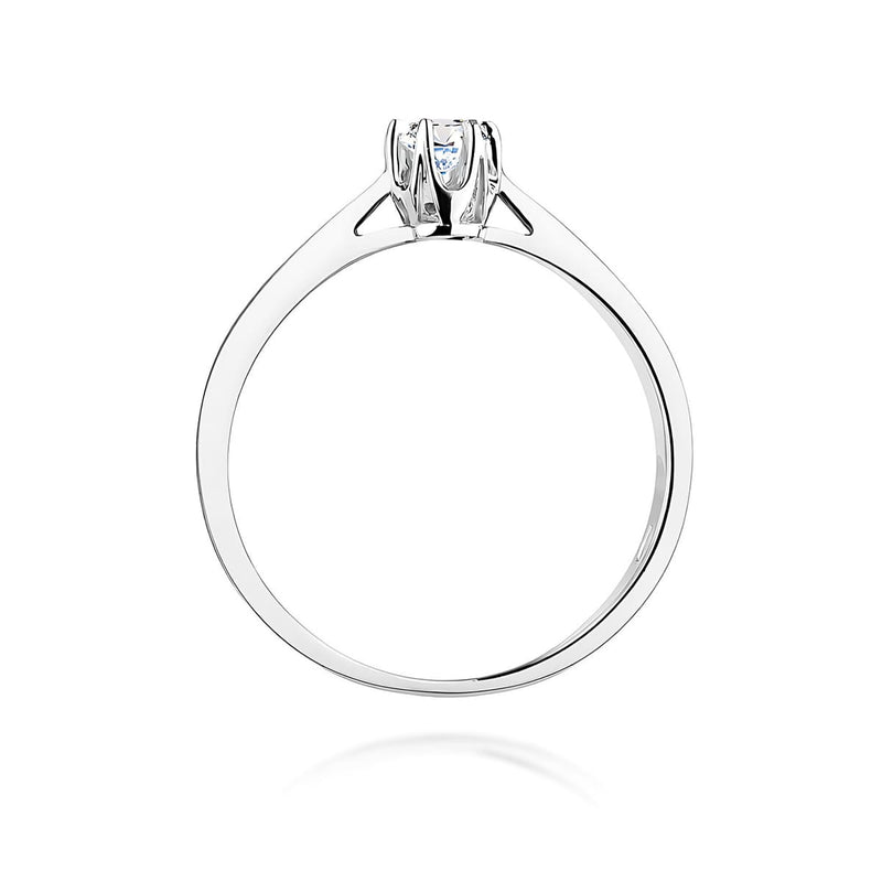 Inel Aur 9K cu Diamant Natural 0.15 ct, imaginea 7 din 8