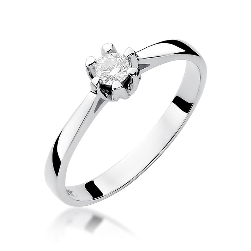 Inel Aur 9K cu Diamant Natural 0.12 ct, imaginea 5 din 7