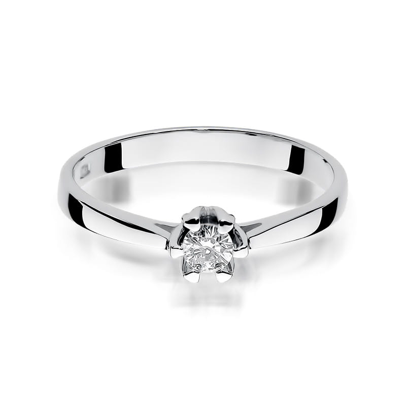 Inel Aur 9K cu Diamant Natural 0.12 ct, imaginea 6 din 7