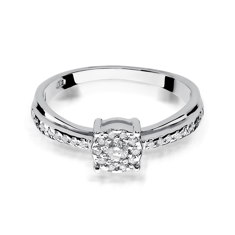 Inel Aur 9K cu Diamante Naturale 0.26 ct, imaginea 6 din 8