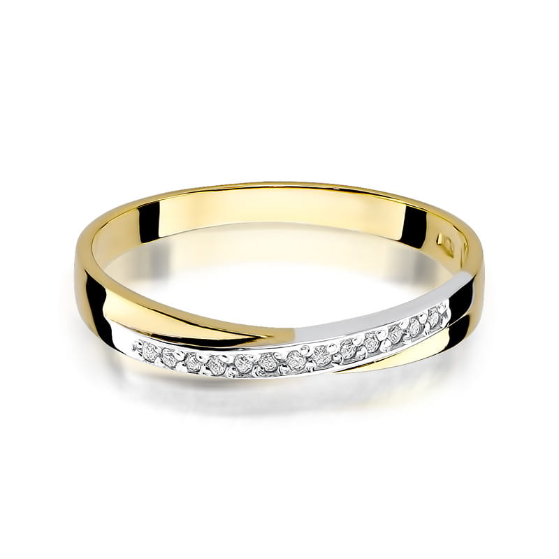 Inel Aur 9K cu Diamante Naturale 0.07 ct, imaginea 2 din 8