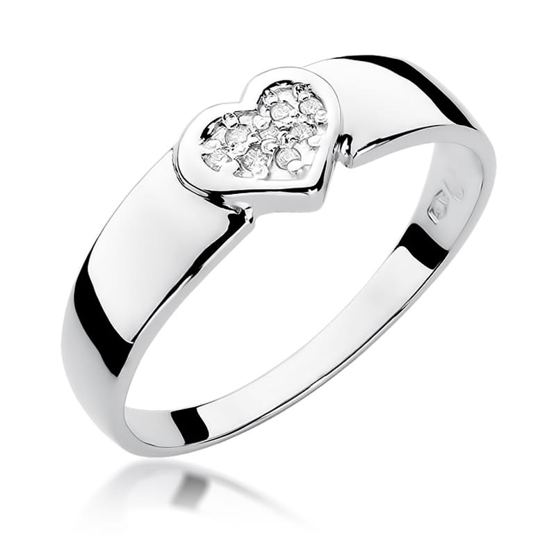 Inel Aur 9K cu Diamante Naturale 0.04 ct, imaginea 5 din 8