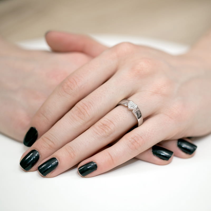 Inel Aur 9K cu Diamante Naturale 0.04 ct, imaginea 8 din 8