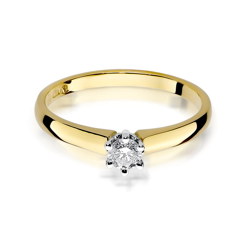 Inel Aur 9K cu Diamant Natural 0.20 ct, imaginea 2 din 8