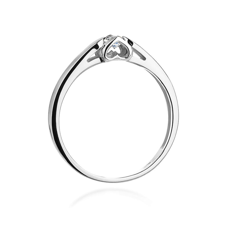 Inel Aur 9K cu Diamant Natural 0.04 ct, imaginea 7 din 8