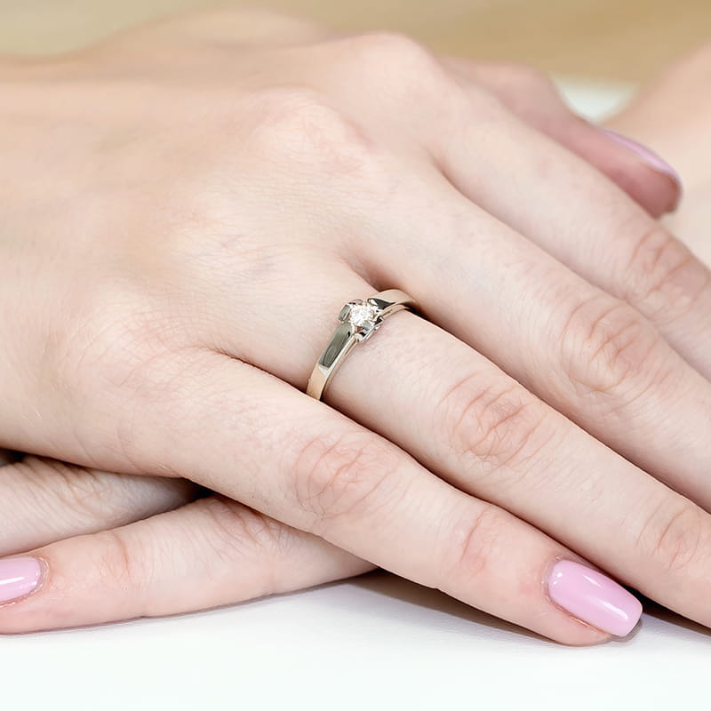 Inel Aur 9K cu Diamant Natural 0.04 ct, imaginea 8 din 8