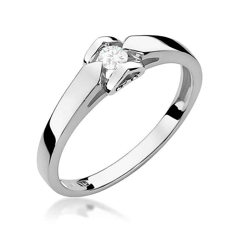 Inel Aur 9K cu Diamant Natural 0.09 ct, imaginea 5 din 8