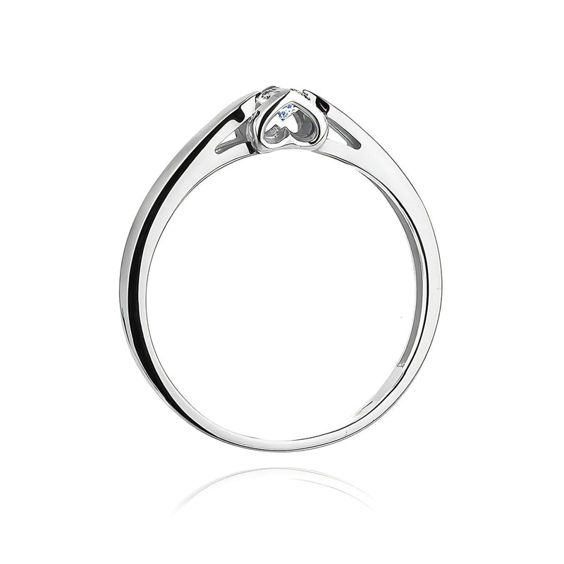 Inel Aur 9K cu Diamant Natural 0.09 ct, imaginea 7 din 8