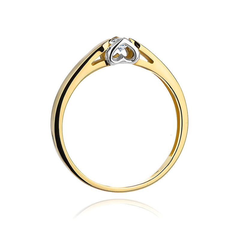 Inel Aur 9K cu Diamant Natural 0.30 ct, imaginea 3 din 8