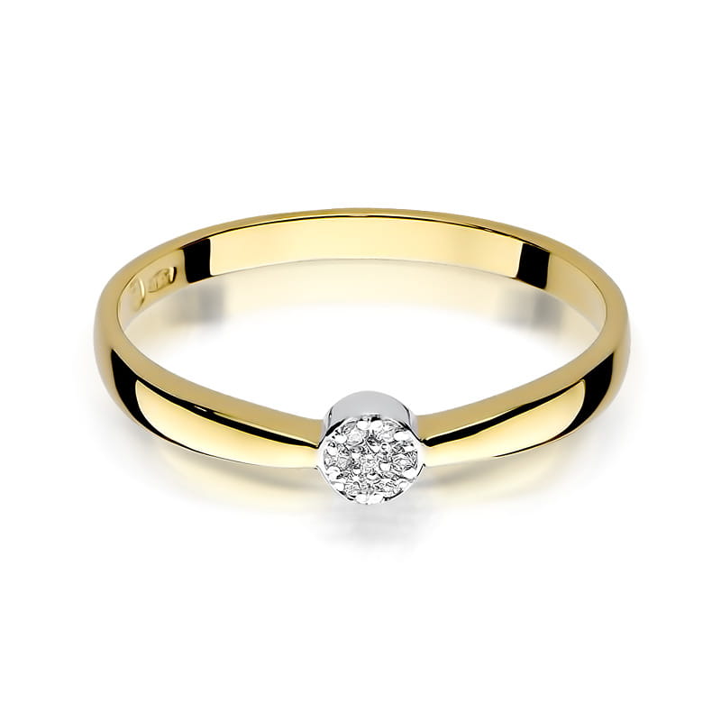 Inel Aur 9K cu Diamante Naturale 0.04 ct, imaginea 2 din 8
