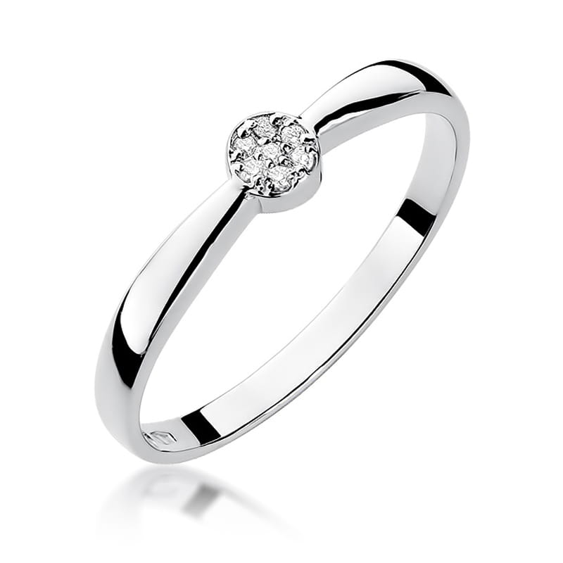 Inel Aur 9K cu Diamante Naturale 0.04 ct, imaginea 5 din 8
