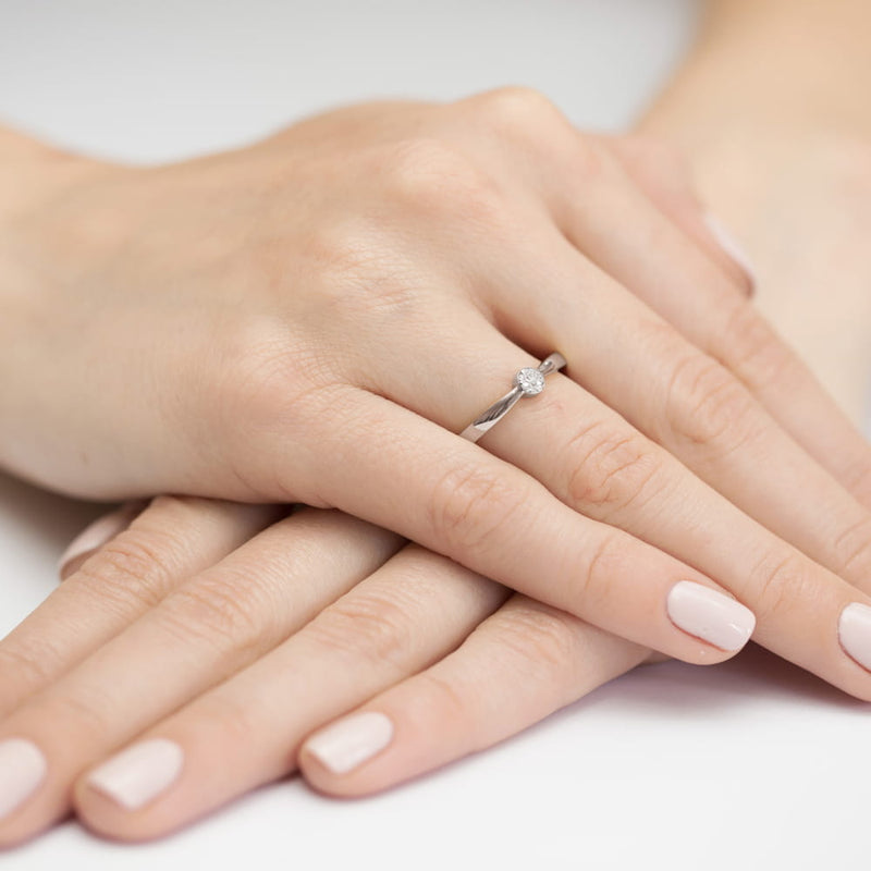 Inel Aur 9K cu Diamante Naturale 0.04 ct, imaginea 8 din 8