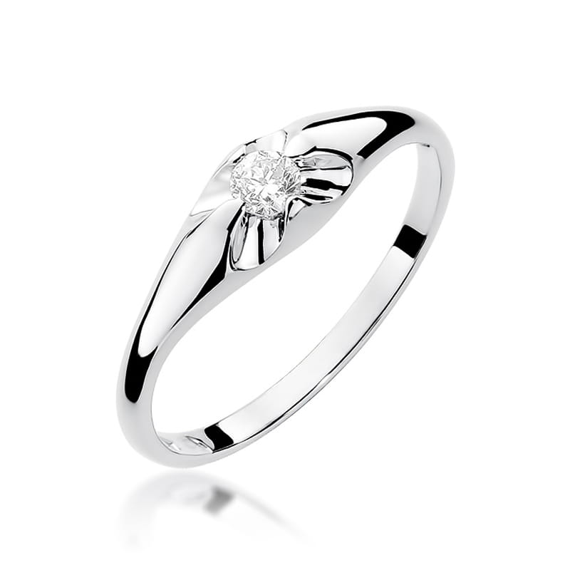 Inel Aur 9K cu Diamant Natural 0.10 ct, imaginea 5 din 8