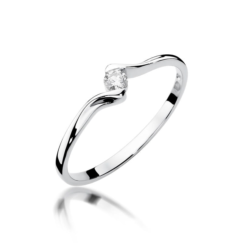 Inel Aur 9K cu Diamant Natural 0.09 ct, imaginea 5 din 8