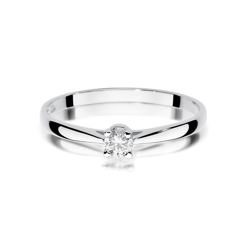 Inel Aur 9K cu Diamant Natural 0.15 ct, imaginea 6 din 8