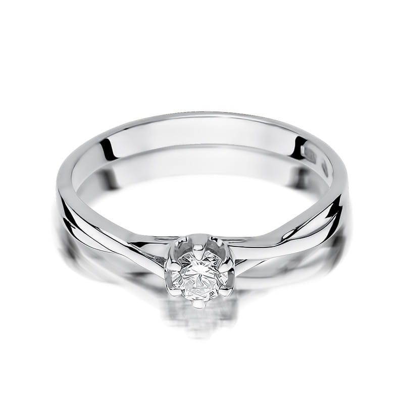 Inel Aur 9K cu Diamant Natural 0.23 ct, imaginea 6 din 8
