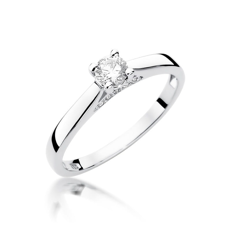 Inel Aur 9K cu Diamante Naturale 0.30 ct, imaginea 5 din 8