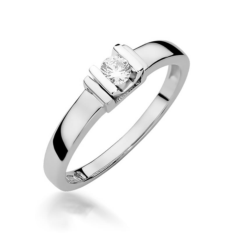Inel Aur 9K cu Diamant Natural 0.10 ct, imaginea 5 din 8