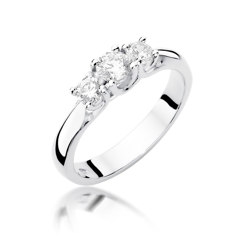 Inel Aur 9K cu Diamante Naturale 0.49 ct, imaginea 5 din 8