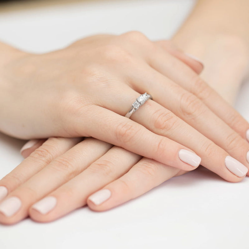 Inel Aur 9K cu Diamante Naturale 0.49 ct, imaginea 8 din 8
