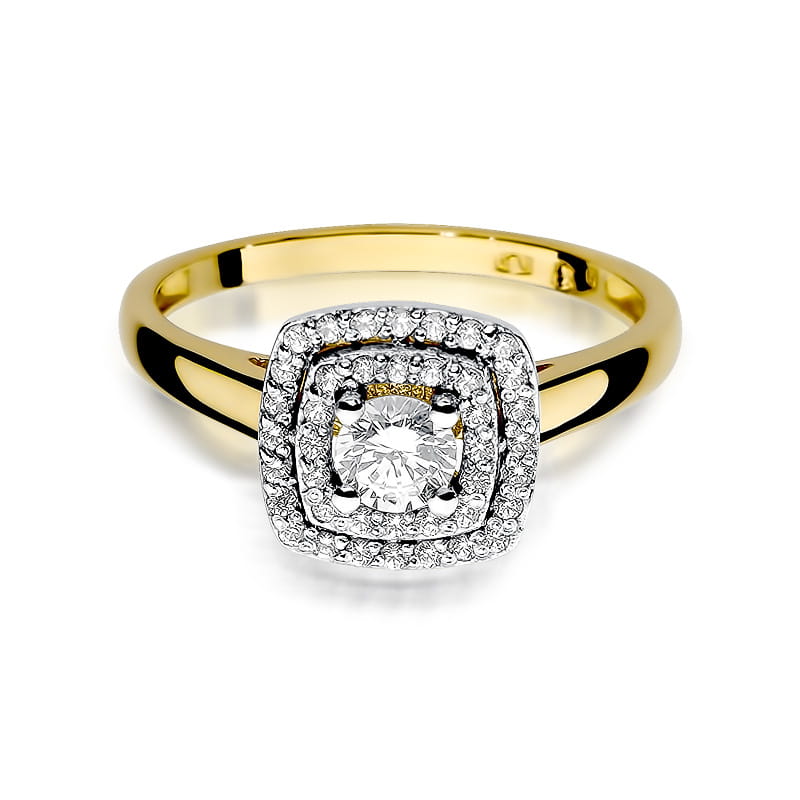 Inel Aur 9K cu Diamante Naturale 0.50 ct, imaginea 2 din 8